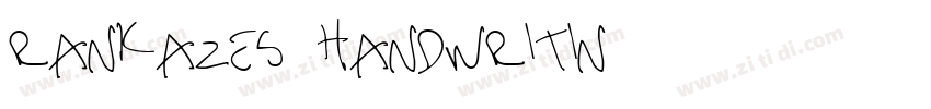 Rankazes Handwritin字体转换